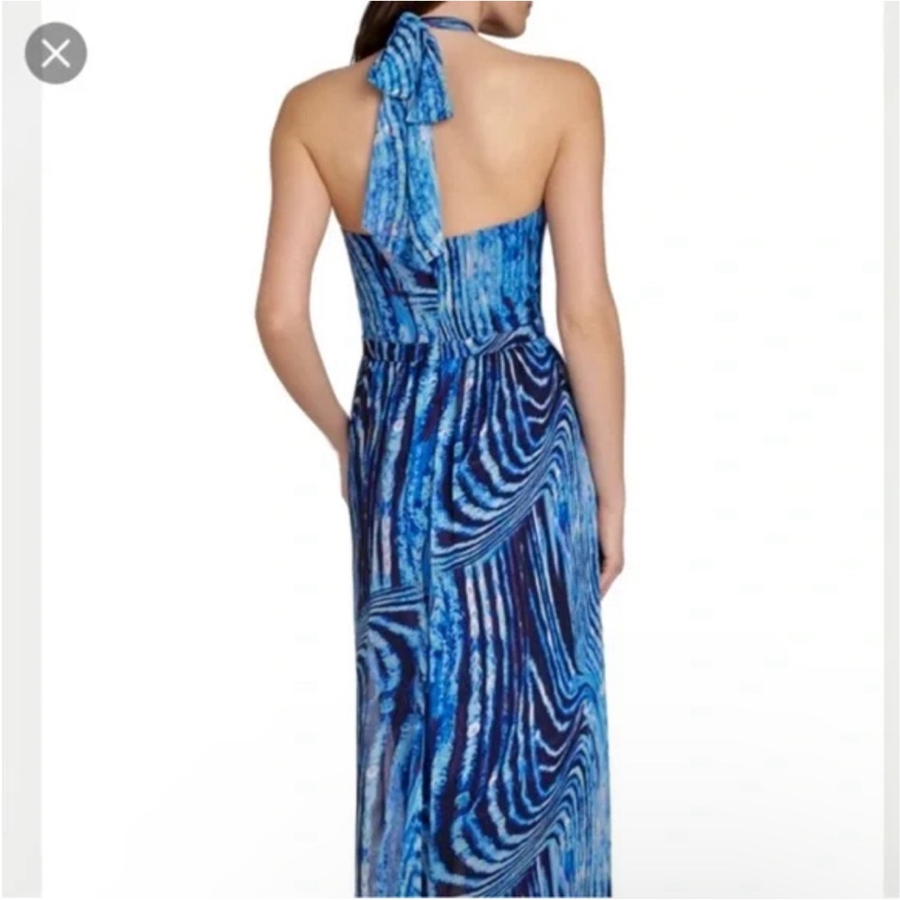 Bcbgeneration Vibrant Blue Patterned Maxi Dress - image 2